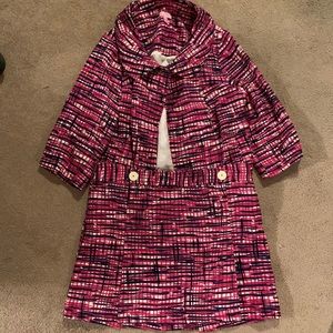 lilly pulitzer suit jacket with skirt